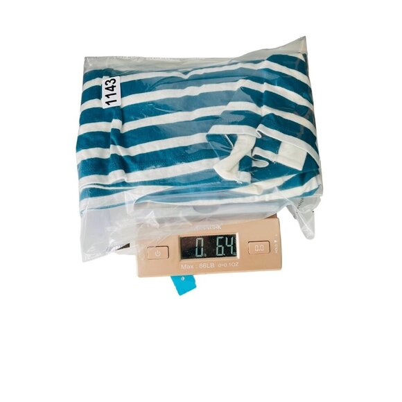 Coldwater Creek Womens Striped Cardigan Sweater Size S 8 Blue & White Cotton Ble - Picture 6 of 6